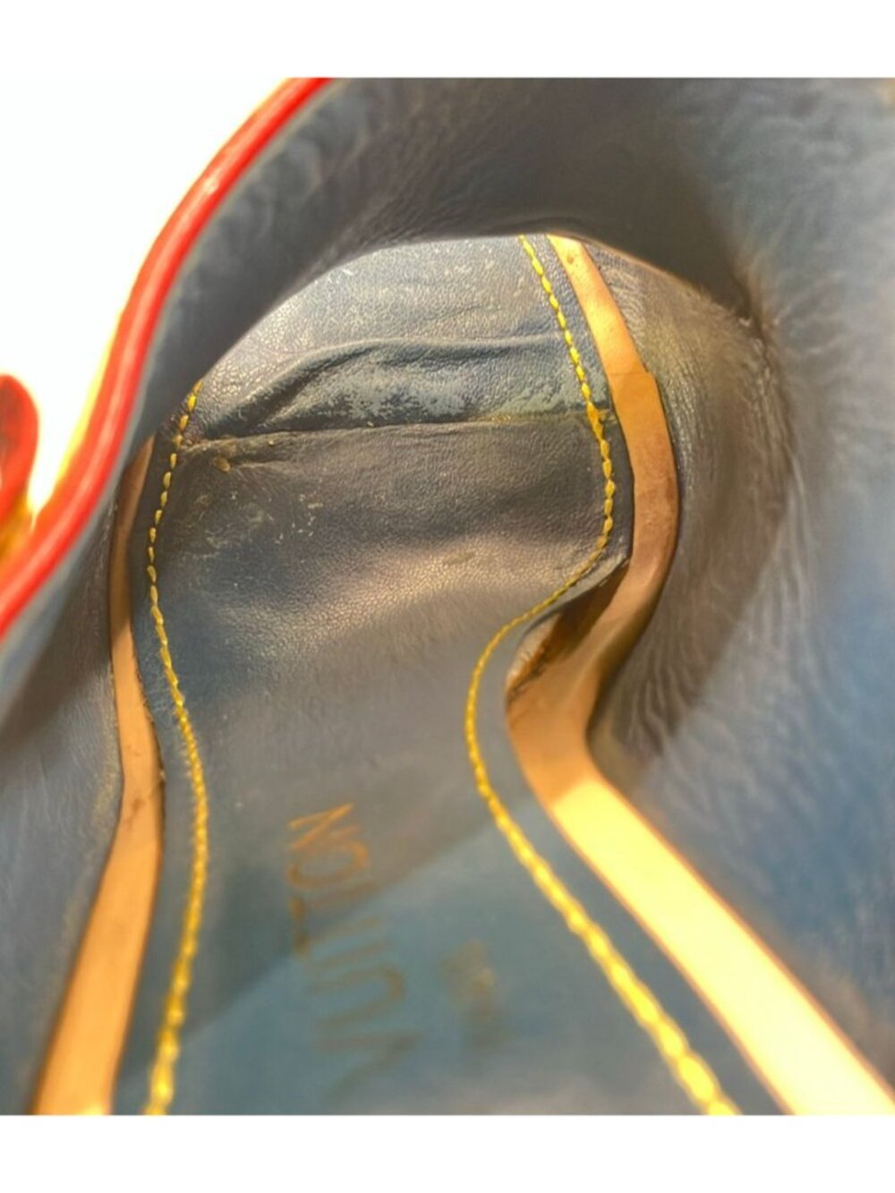 Louis Vuitton Wedge Sandals Espadrilles Denim Monogram - Picture 9 of 10